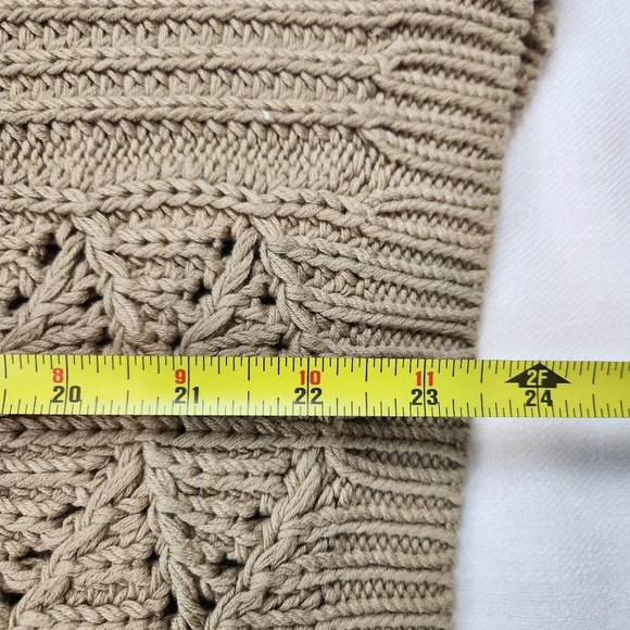 Woolrich Beige Knit Zip Up Vest - Picture 5 of 8